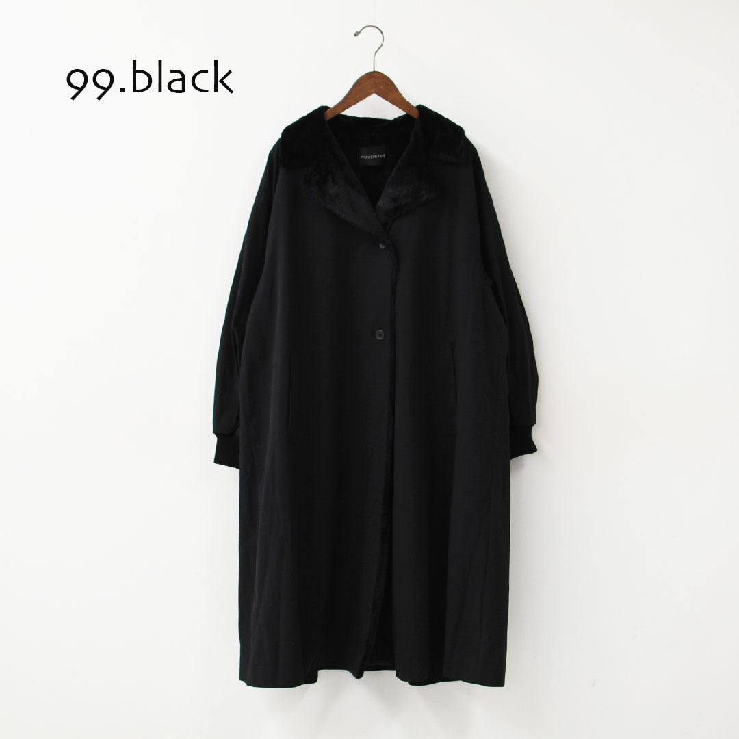 mizuiro ind [ミズイロ インド] back boa coat [3-270071] バック ボア コート・アウター・LADY'S [2026AW]