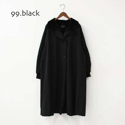 mizuiro ind [ミズイロ インド] back boa coat [3-270071] バック ボア コート・アウター・LADY'S [2026AW]