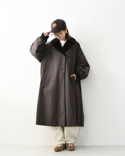 mizuiro ind [ミズイロ インド] back boa coat [3-270071] バック ボア コート・アウター・LADY'S [2026AW]