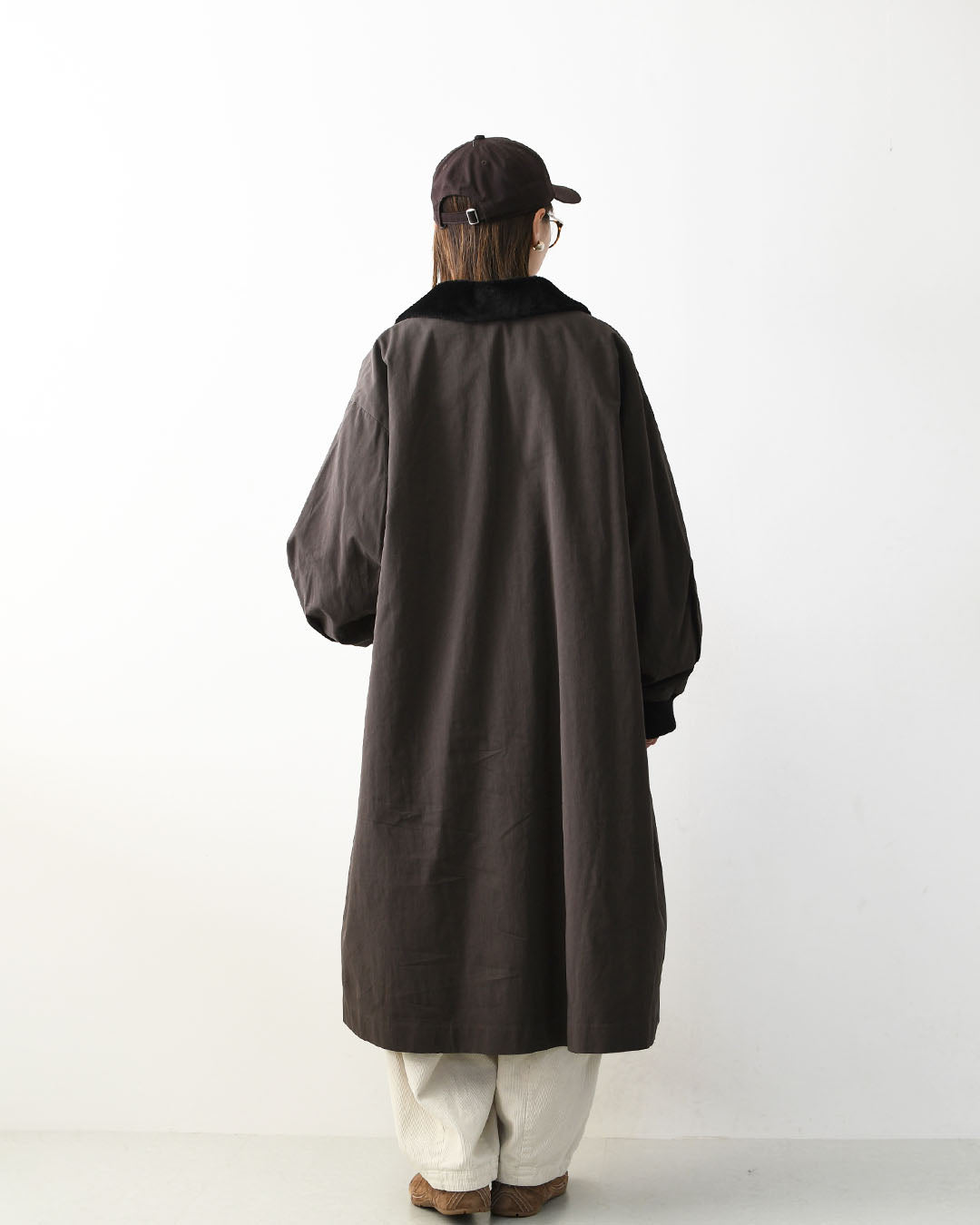 mizuiro ind [ミズイロ インド] back boa coat [3-270071] バック ボア コート・アウター・LADY'S [2026AW]