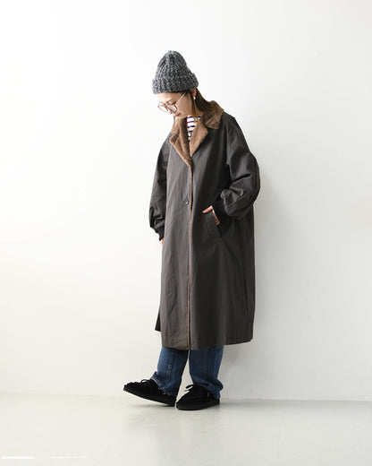 mizuiro ind [ミズイロ インド] back boa coat [3-270071] バック ボア コート・アウター・LADY'S [2026AW]
