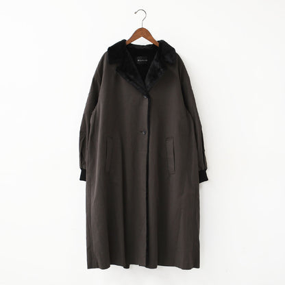 mizuiro ind [ミズイロ インド] back boa coat [3-270071] バック ボア コート・アウター・LADY'S [2026AW]