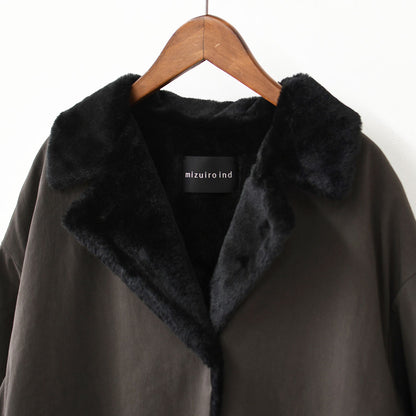 mizuiro ind [ミズイロ インド] back boa coat [3-270071] バック ボア コート・アウター・LADY'S [2026AW]