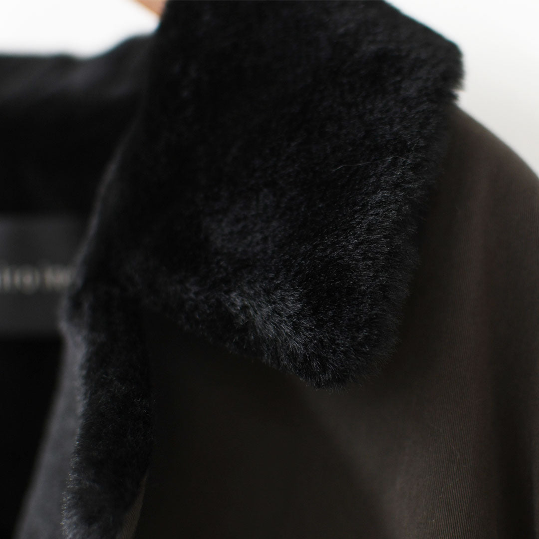 mizuiro ind [ミズイロ インド] back boa coat [3-270071] バック ボア コート・アウター・LADY'S [2026AW]