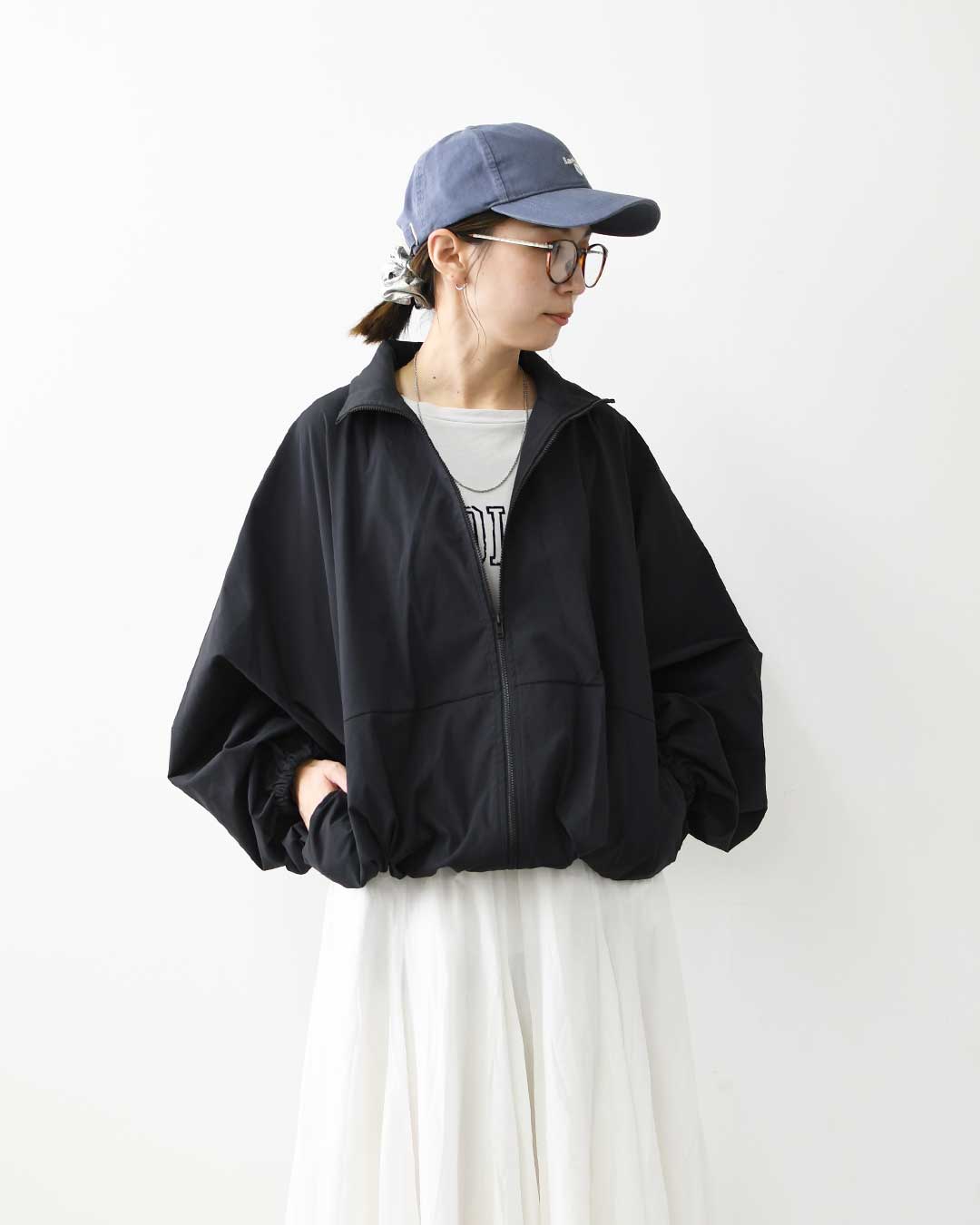 mizuiro ind [ミズイロ インド] high neck zip blouson [3-270080] ハイネックジップブルゾン・長袖・LADY'S [2026AW]