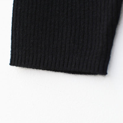 mizuiro ind [ミズイロ インド] rib high neck P/O with button [4-220090] ボタン付きリブハイネックプルオーバー・クルーネック・ワイドシルエット・ゆったりシルエット・LADY'S [2025AW]