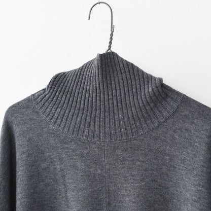 mizuiro ind [ミズイロ インド] poncho like P/O [4-220101] ポンチョライクプルオーバー・ボトルネック・ワイドシルエット・ドレープシルエット・ゆったりシルエット・LADY'S [2025AW]