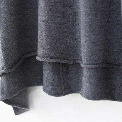 mizuiro ind [ミズイロ インド] poncho like P/O [4-220101] ポンチョライクプルオーバー・ボトルネック・ワイドシルエット・ドレープシルエット・ゆったりシルエット・LADY'S [2025AW]