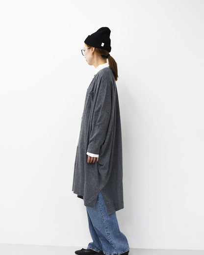 mizuiro ind [ミズイロ インド] HG stand collar OP [4-220102] ハイゲージスタンドカラーワンピース・カーディガン・ニットワンピース・ワイドシルエット・ゆったりシルエット・LADY'S[2026ss]