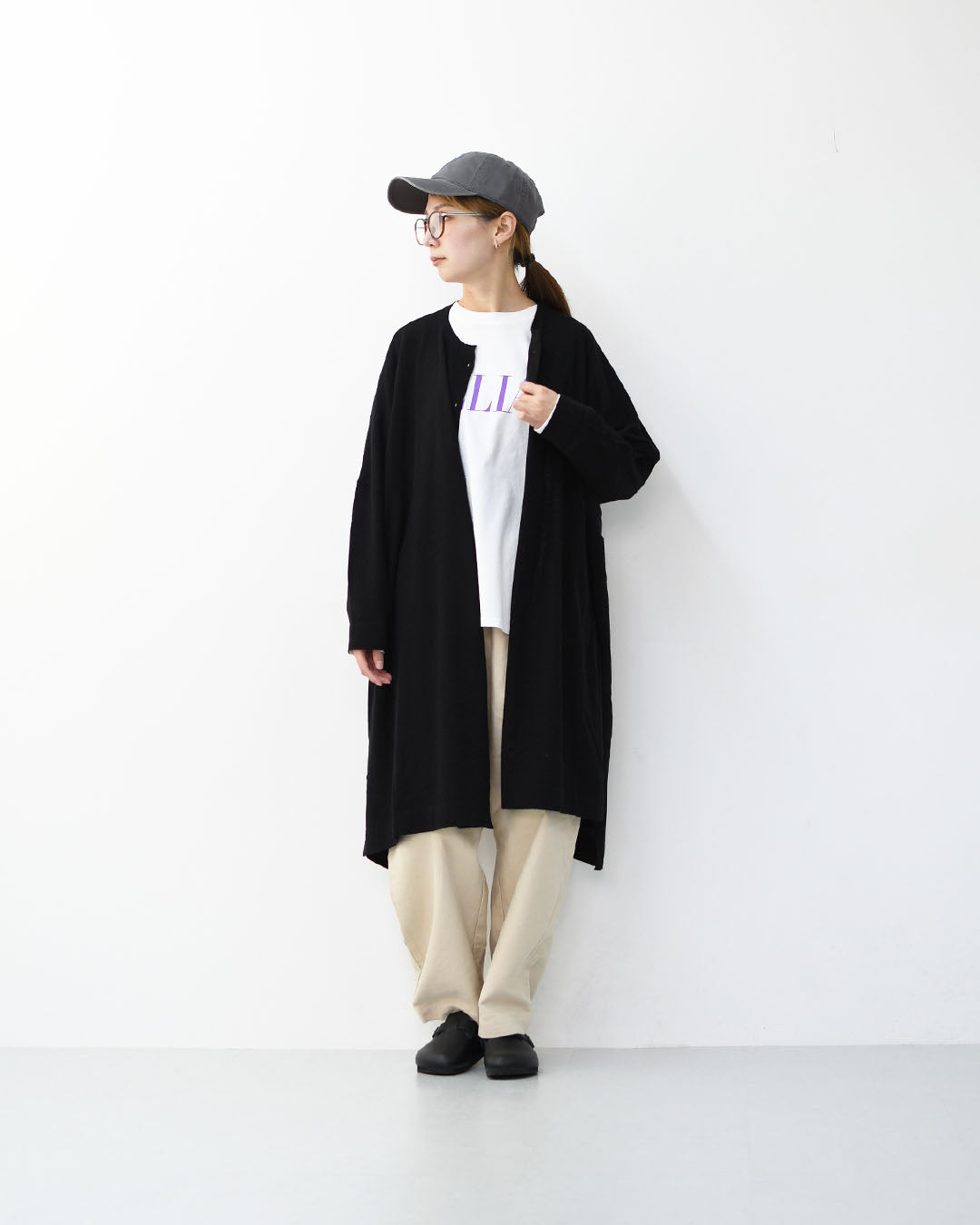 mizuiro ind [ミズイロ インド] HG stand collar OP [4-220102] ハイゲージスタンドカラーワンピース・カーディガン・ニットワンピース・ワイドシルエット・ゆったりシルエット・LADY'S[2026ss]