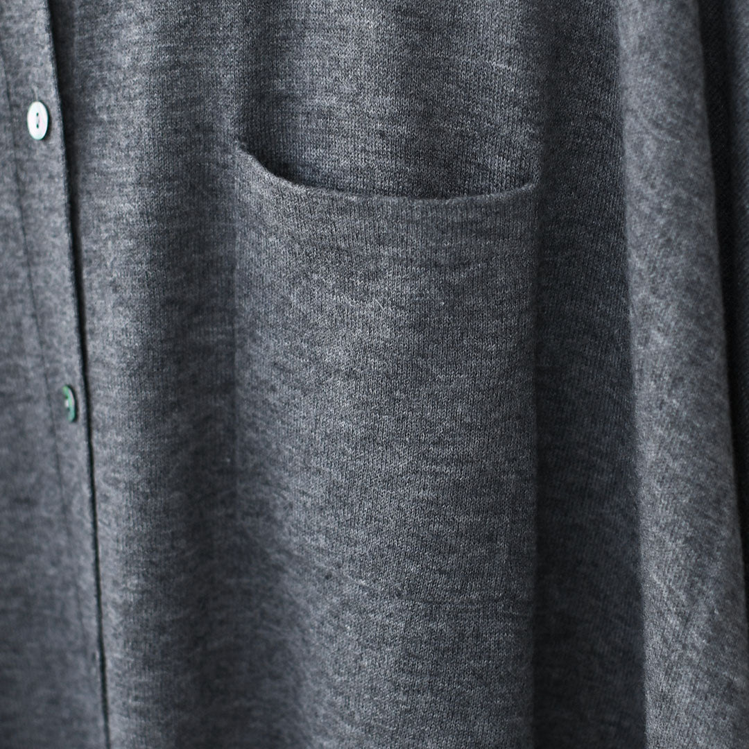 mizuiro ind [ミズイロ インド] HG stand collar OP [4-220102] ハイゲージスタンドカラーワンピース・カーディガン・ニットワンピース・ワイドシルエット・ゆったりシルエット・LADY'S[2026ss]