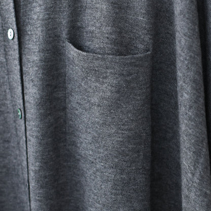 mizuiro ind [ミズイロ インド] HG stand collar OP [4-220102] ハイゲージスタンドカラーワンピース・カーディガン・ニットワンピース・ワイドシルエット・ゆったりシルエット・LADY'S[2026ss]