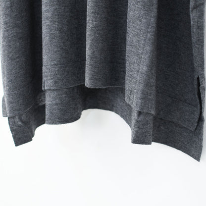 mizuiro ind [ミズイロ インド] HG stand collar OP [4-220102] ハイゲージスタンドカラーワンピース・カーディガン・ニットワンピース・ワイドシルエット・ゆったりシルエット・LADY'S[2026ss]