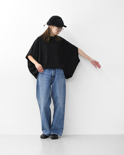 mizuiro ind [ミズイロ インド] cocoon wide vest [4-220104] コクーンワイドベスト・ベスト・Vネックベスト・ニットベスト・LADY'S [2025AW]