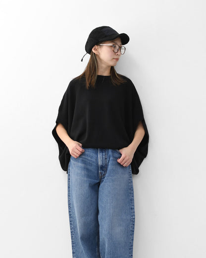 mizuiro ind [ミズイロ インド] cocoon wide vest [4-220104] コクーンワイドベスト・ベスト・Vネックベスト・ニットベスト・LADY'S [2025AW]