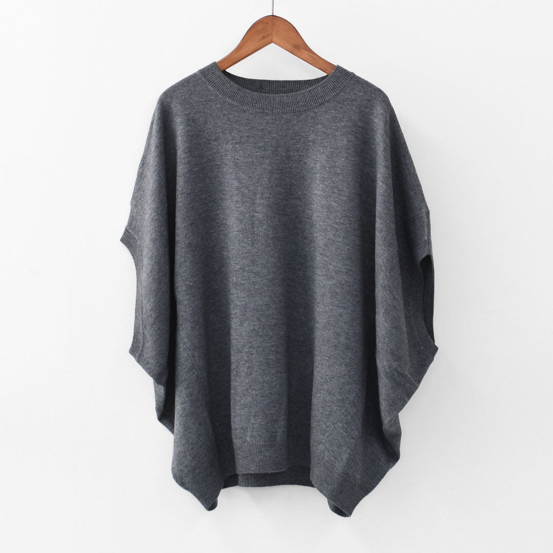 mizuiro ind [ミズイロ インド] cocoon wide vest [4-220104] コクーンワイドベスト・ベスト・Vネックベスト・ニットベスト・LADY'S [2025AW]