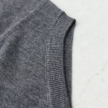 mizuiro ind [ミズイロ インド] cocoon wide vest [4-220104] コクーンワイドベスト・ベスト・Vネックベスト・ニットベスト・LADY'S [2025AW]