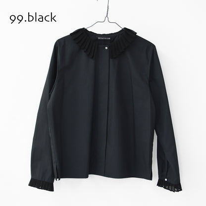 mizuiro ind [ミズイロ インド] pleats collar shirt [4-230066] プリーツカラーシャツ・LADY'S[2026ss]