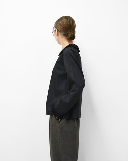 mizuiro ind [ミズイロ インド] pleats collar shirt [4-230066] プリーツカラーシャツ・LADY'S[2026ss]