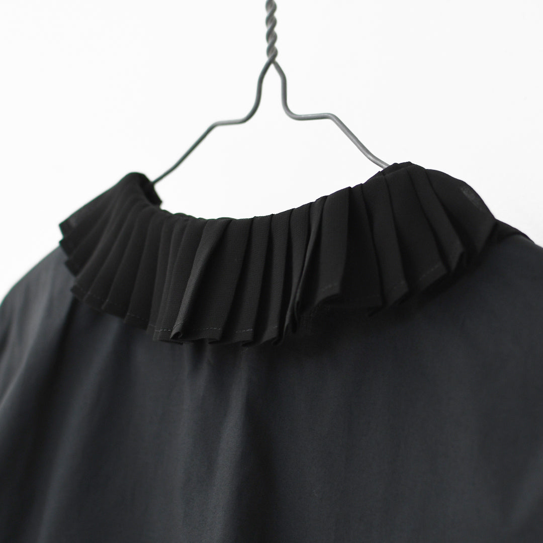 mizuiro ind [ミズイロ インド] pleats collar shirt [4-230066] プリーツカラーシャツ・LADY'S[2026ss]