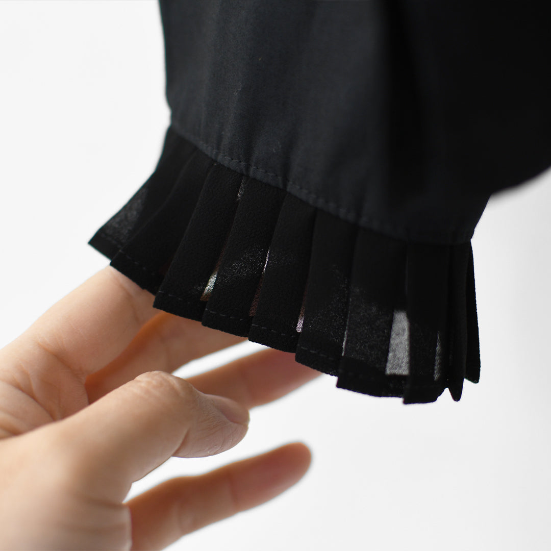 mizuiro ind [ミズイロ インド] pleats collar shirt [4-230066] プリーツカラーシャツ・LADY'S[2026ss]