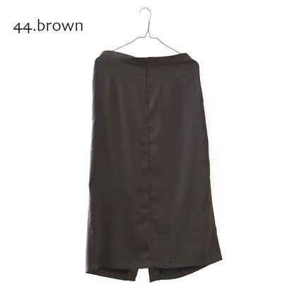 mizuiro ind [ミズイロ インド] painter tight SK [4-260065] ペインタータイトスカート・タイトスカート・サテンスカート・スカート・LADY'S[2026ss]