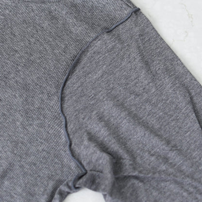 MIDIUMISOLID [ミディウミソリッド] layered like P/O  [1-112217] レイヤードライクプルオーバー・インナー・カットソー・シースルー・シアー素材・ゆったりシルエット・シンプル・長袖・透け感・LADY'S [2026SS]