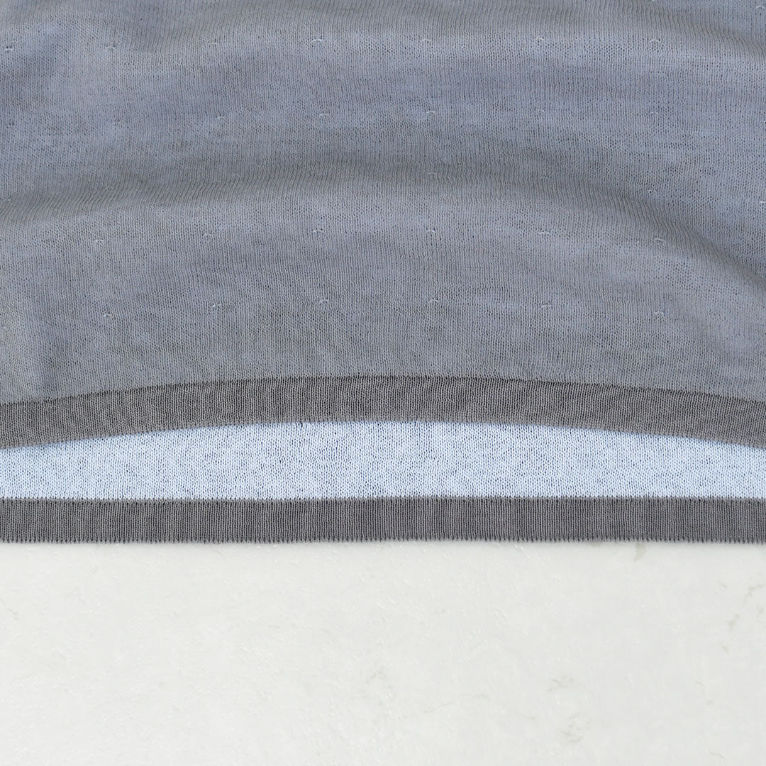 MIDIUMISOLID [ミディウミソリッド] sheer layered crew neck P/O [4-125150] シアーレイヤードクルーネックプルオーバー・インナー・カットソー・シースルー・シアー素材・ゆったりシルエット・シンプル・長袖・透け感・LADY'S [2026SS]