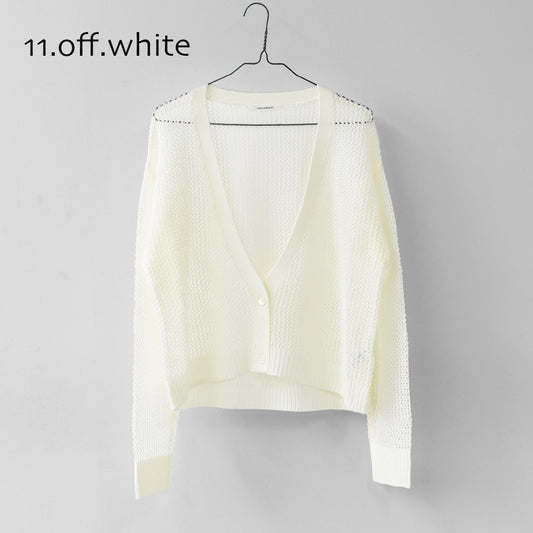 MIDIUMISOLID [ミディウミソリッド] mesh short C/D [1-122160] メッシュショートカーディガン・カーディガン・メッシュカーディガン・ショート丈・LADY'S [2026SS]