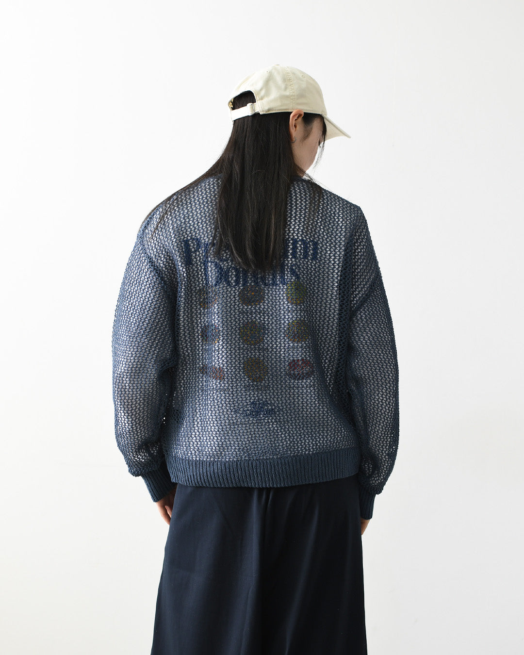 MIDIUMISOLID [ミディウミソリッド] mesh short C/D [1-122160] メッシュショートカーディガン・カーディガン・メッシュカーディガン・ショート丈・LADY'S [2026SS]