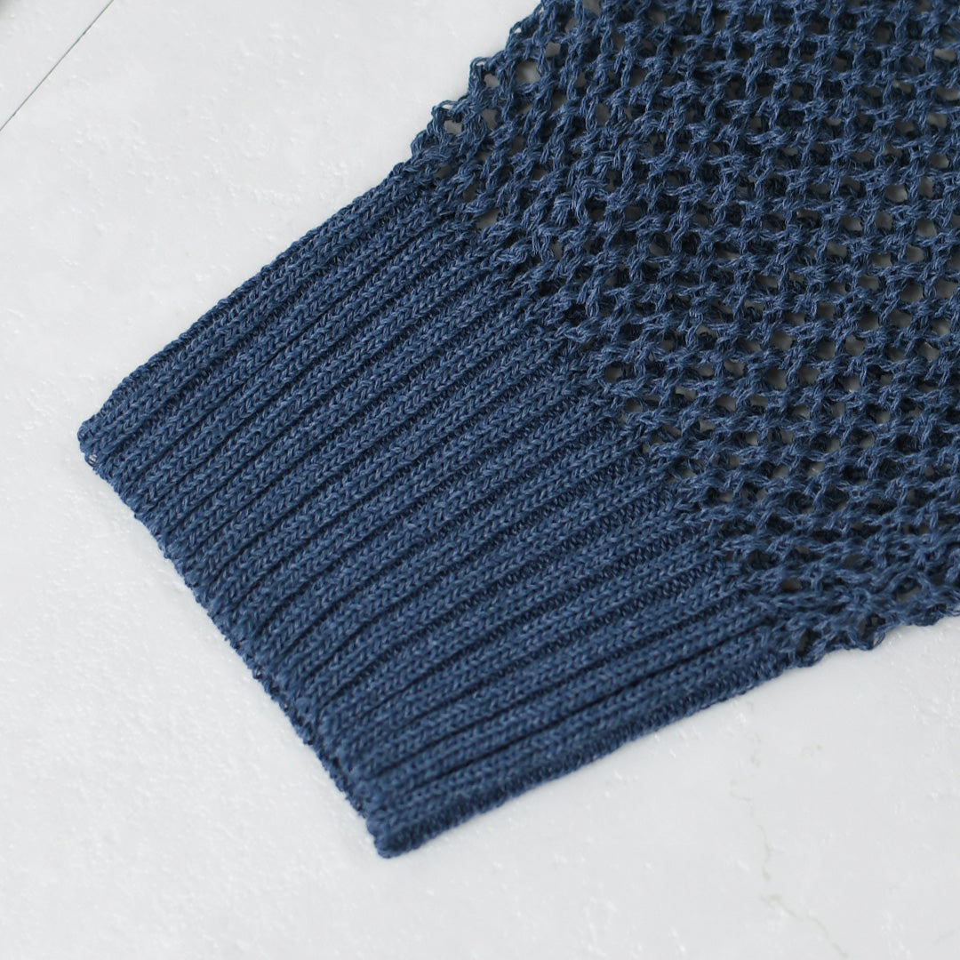 MIDIUMISOLID [ミディウミソリッド] mesh short C/D [1-122160] メッシュショートカーディガン・カーディガン・メッシュカーディガン・ショート丈・LADY'S [2026SS]