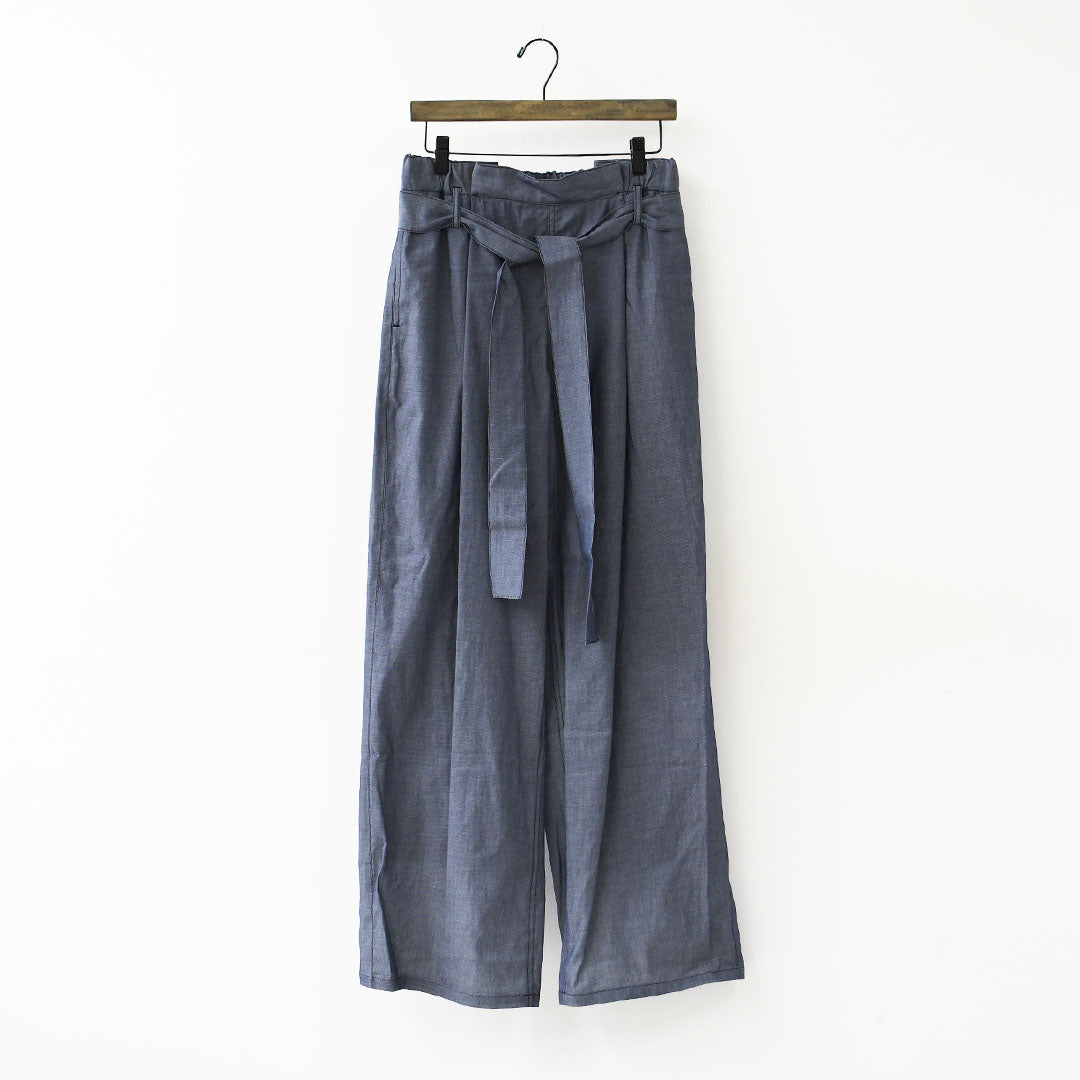 MIDIUMISOLID [ミディウミソリッド]SHEER DENIM EASY PT[1-162208] シアーデニムイージーパンツ・イージーパンツ・シアーデニム・リラックスシルエット・ウエストゴム・薄手デニム・LADY'S [2026SS]