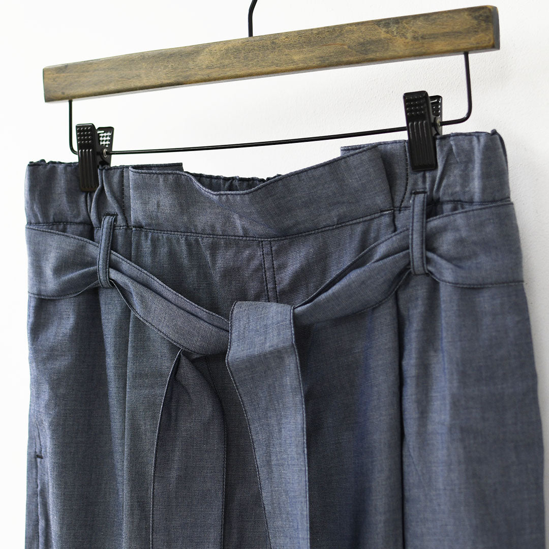 MIDIUMISOLID [ミディウミソリッド]SHEER DENIM EASY PT[1-162208] シアーデニムイージーパンツ・イージーパンツ・シアーデニム・リラックスシルエット・ウエストゴム・薄手デニム・LADY'S [2026SS]