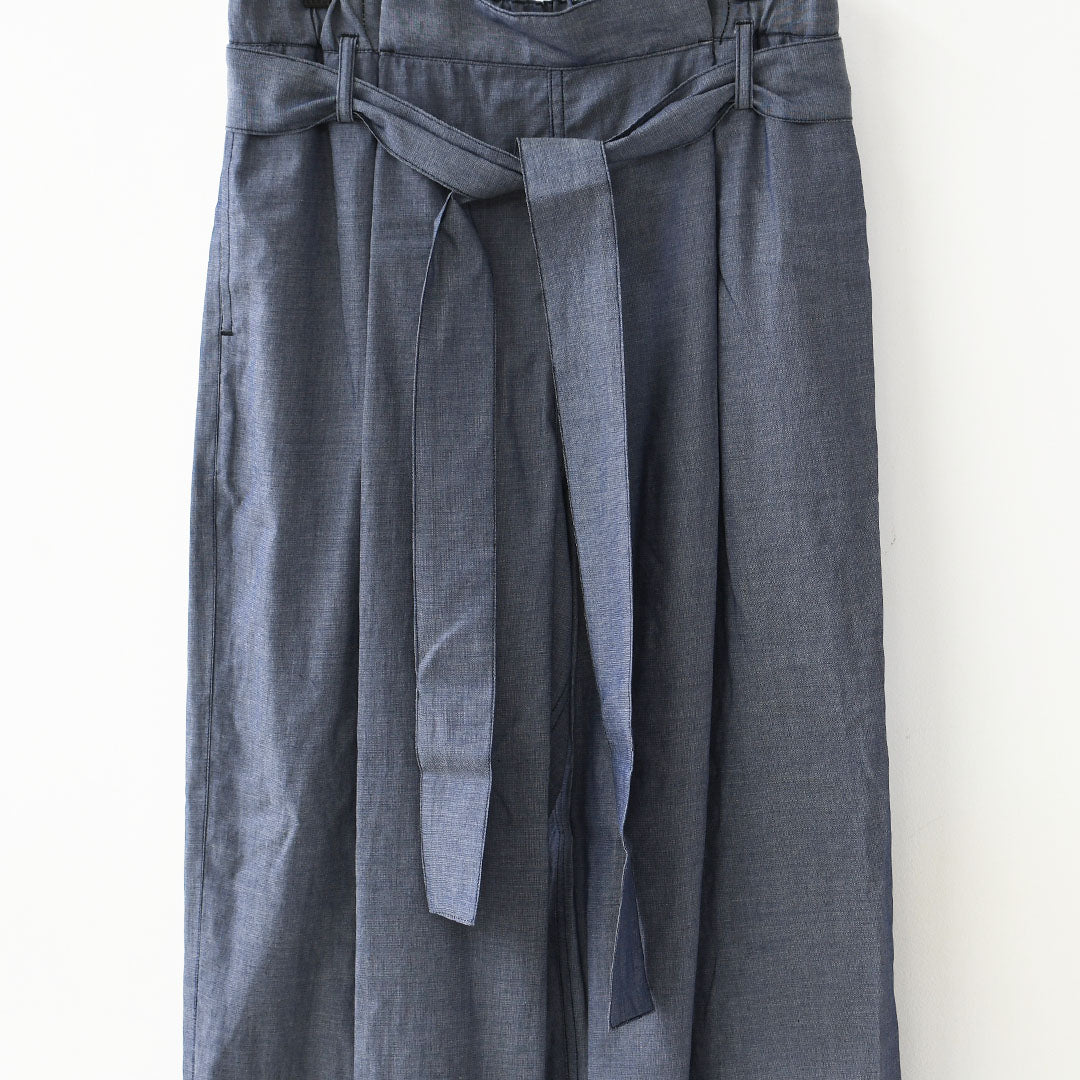 MIDIUMISOLID [ミディウミソリッド]SHEER DENIM EASY PT[1-162208] シアーデニムイージーパンツ・イージーパンツ・シアーデニム・リラックスシルエット・ウエストゴム・薄手デニム・LADY'S [2026SS]