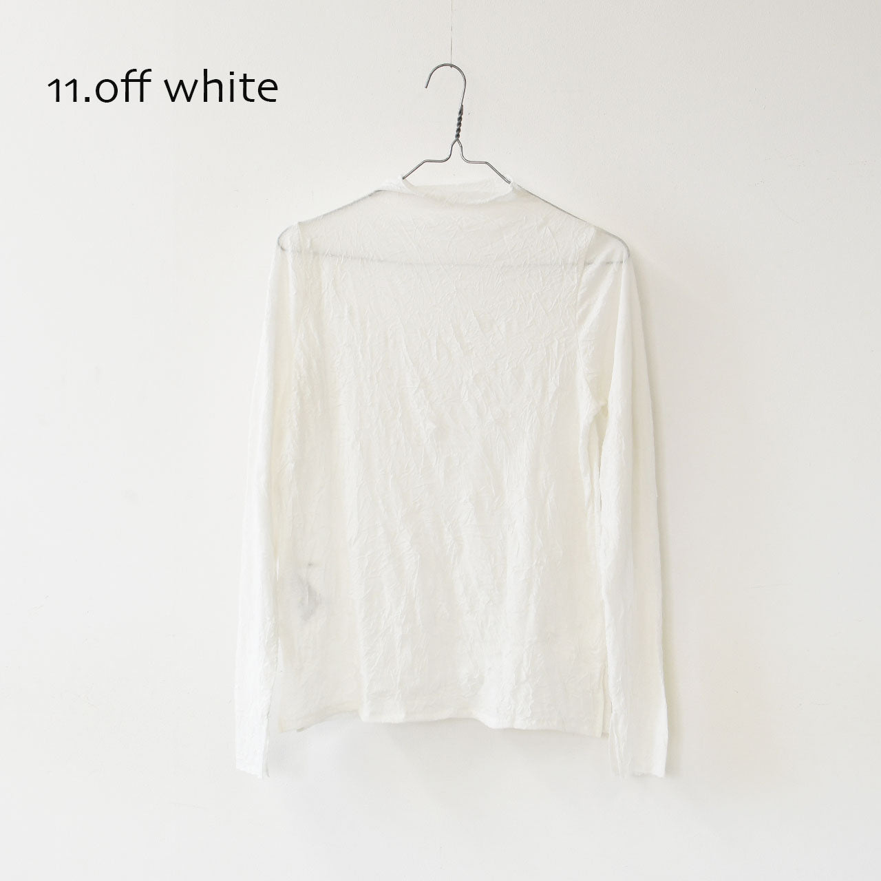 MIDIUMISOLID [ミディウミソリッド] sheer velour rib tops [3-11207252] シアーベロアリブトップス [2025AW]