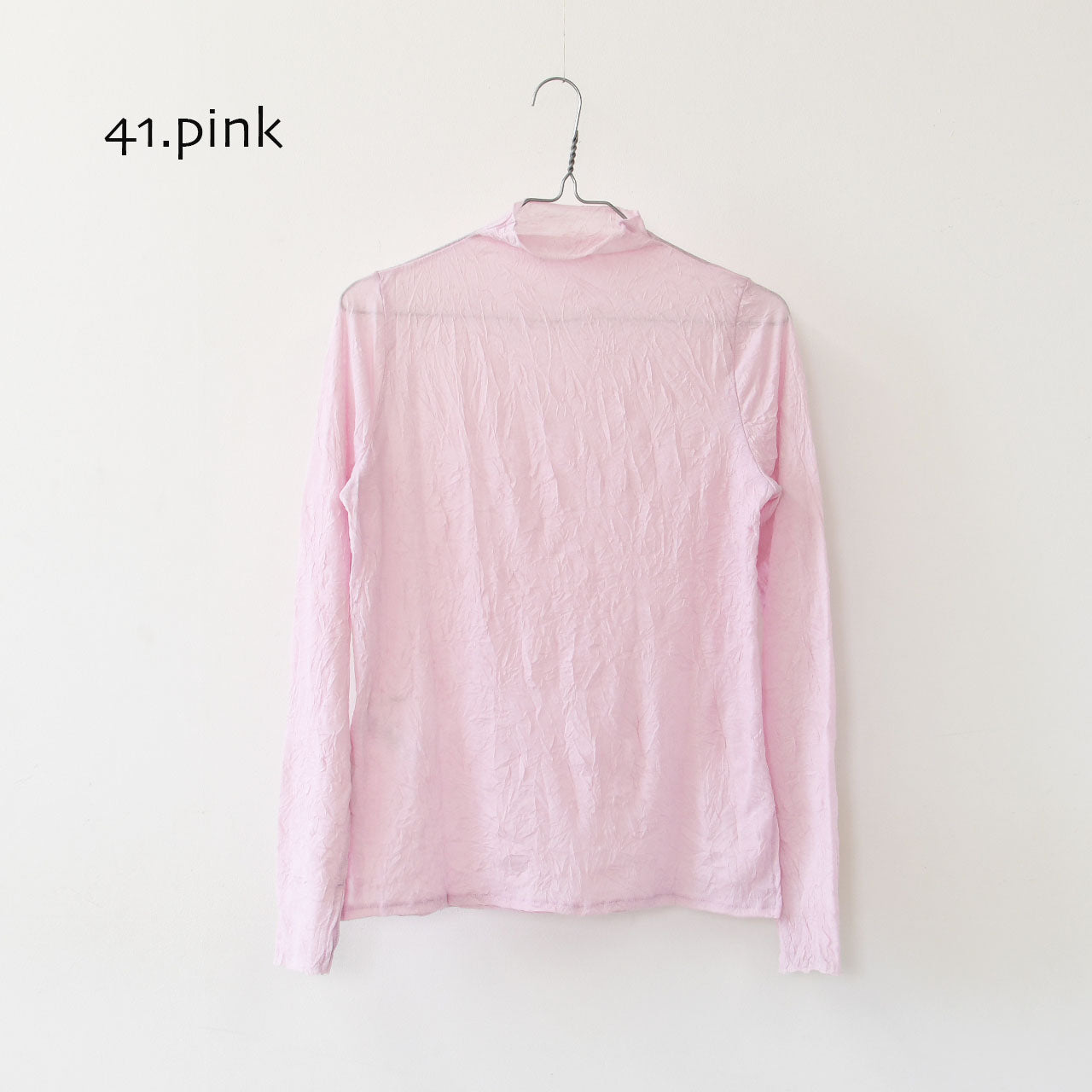 MIDIUMISOLID [ミディウミソリッド] sheer velour rib tops [3-11207252] シアーベロアリブトップス [2025AW]