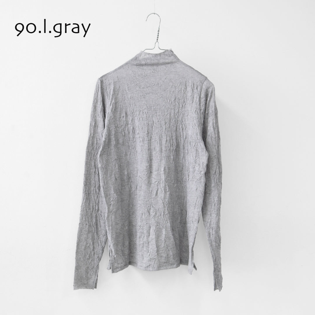 MIDIUMISOLID [ミディウミソリッド] sheer high neck inner [3-11207261] シアーハイネックインナー・シアートップス・ボトルネック・長袖・シアー素材・LADY'S  [2026SS]