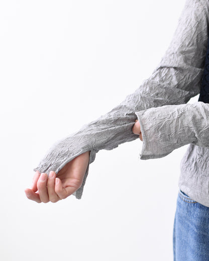 MIDIUMISOLID [ミディウミソリッド] sheer high neck inner [3-11207261] シアーハイネックインナー・シアートップス・ボトルネック・長袖・シアー素材・LADY'S  [2026SS]