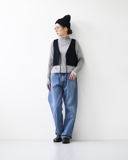 MIDIUMISOLID [ミディウミソリッド] sheer high neck inner [3-11207261] シアーハイネックインナー・シアートップス・ボトルネック・長袖・シアー素材・LADY'S  [2026SS]