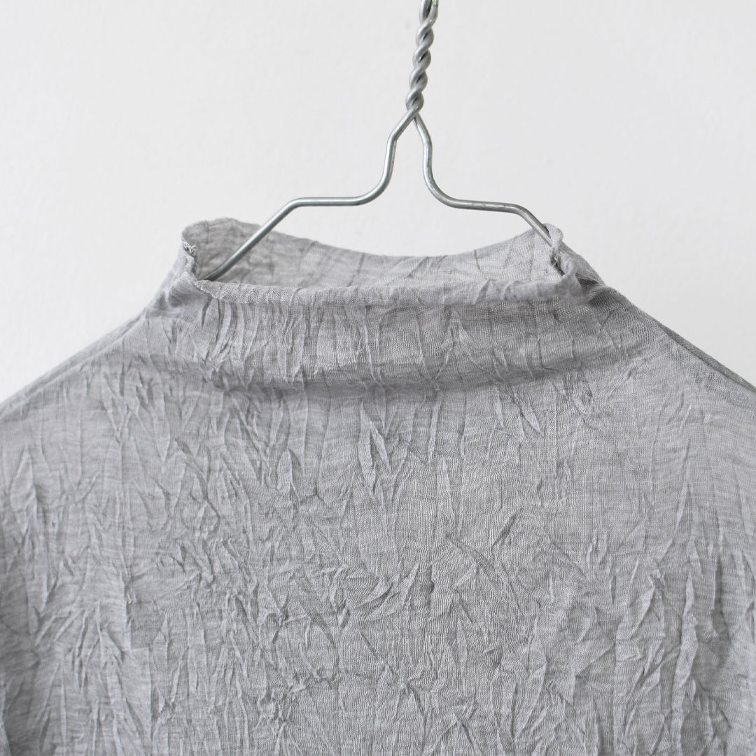 MIDIUMISOLID [ミディウミソリッド] sheer high neck inner [3-11207261] シアーハイネックインナー・シアートップス・ボトルネック・長袖・シアー素材・LADY'S  [2026SS]