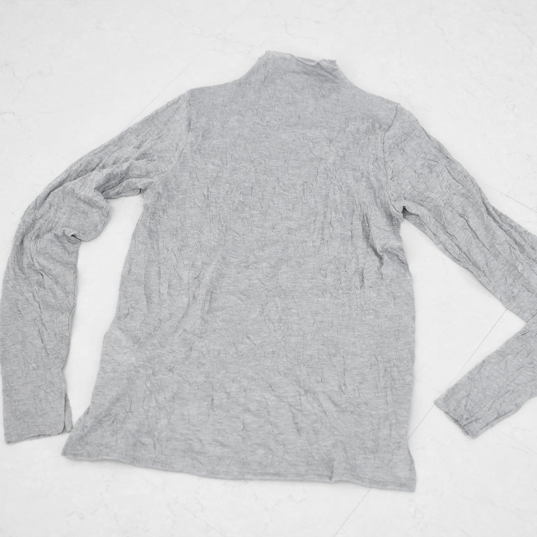 MIDIUMISOLID [ミディウミソリッド] sheer high neck inner [3-11207261] シアーハイネックインナー・シアートップス・ボトルネック・長袖・シアー素材・LADY'S  [2026SS]