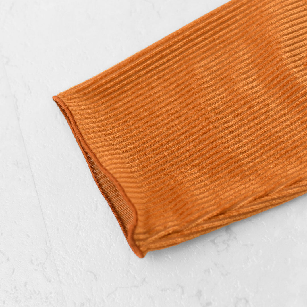 MIDIUMISOLID [ミディウミソリッド] sheer velour rib tops [3-112199] シアーベロアリブトップス・シアートップス・ベロア・ボトルネック・長袖・シアー素材・LADY'S [2025AW]