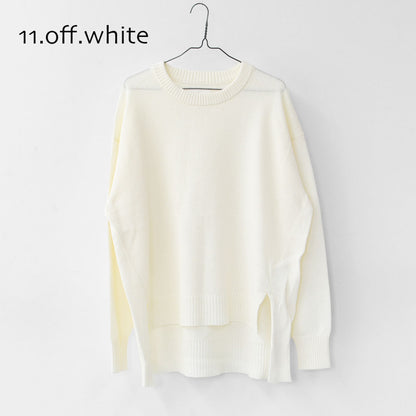 MIDIUMISOLID [ミディウミソリッド] washi/wool PO [3-125004] 和紙ウールプルオーバー [2025AW]