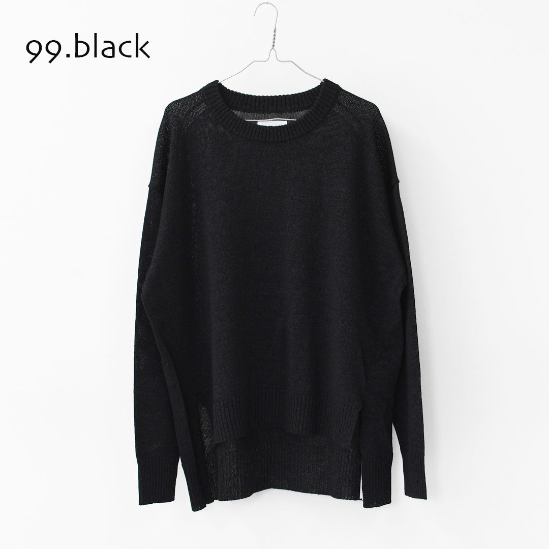 MIDIUMISOLID [ミディウミソリッド] washi/wool PO [3-125004] 和紙ウールプルオーバー [2025AW]