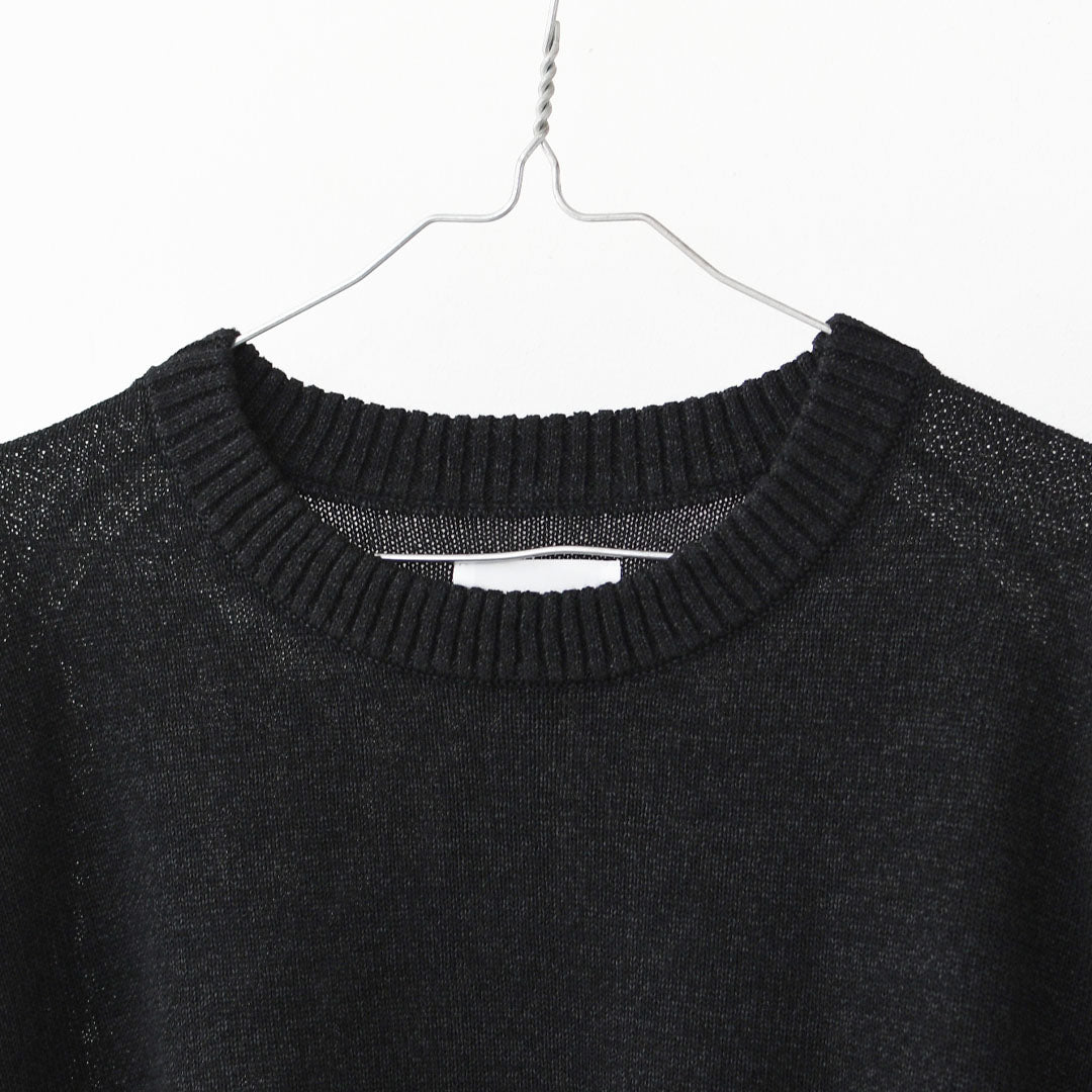 MIDIUMISOLID [ミディウミソリッド] washi/wool PO [3-125004] 和紙ウールプルオーバー [2025AW]