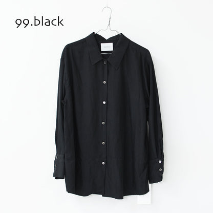 MIDIUMISOLID [ミディウミソリッド] relax cupro shirt [3-132218] リラックスキュプラシャツ [2025AW]