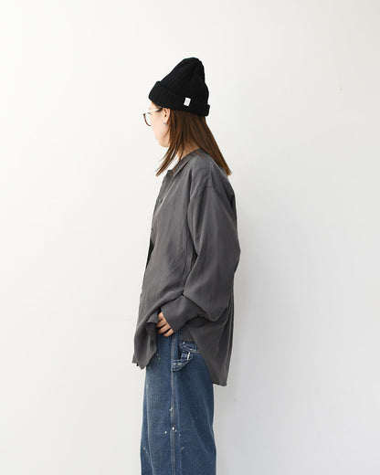 MIDIUMISOLID [ミディウミソリッド] relax cupro shirt [3-132218] リラックスキュプラシャツ [2025AW]