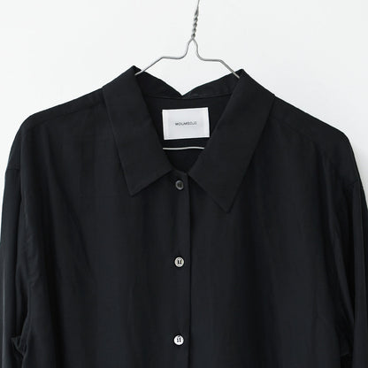 MIDIUMISOLID [ミディウミソリッド] relax cupro shirt [3-132218] リラックスキュプラシャツ [2025AW]