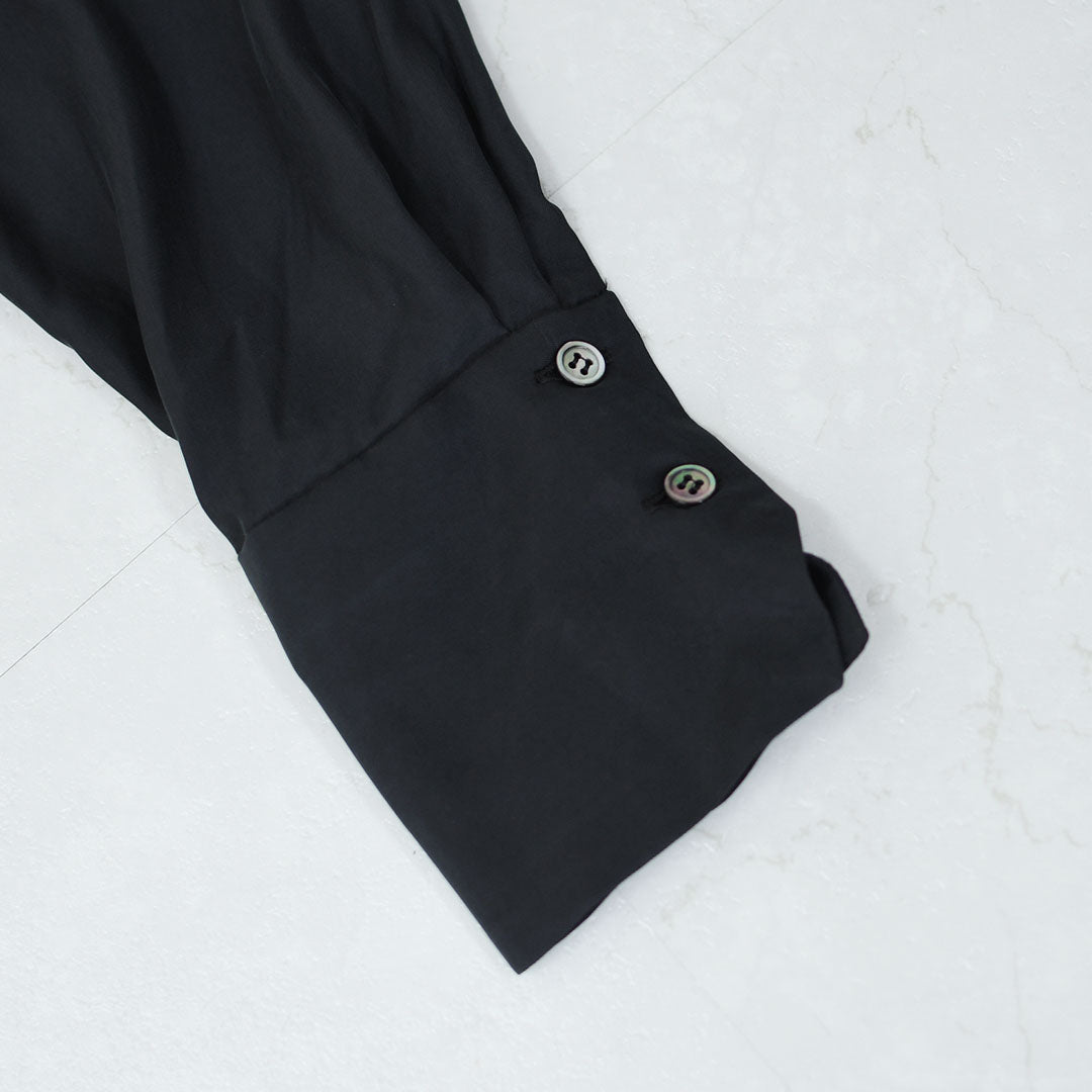 MIDIUMISOLID [ミディウミソリッド] relax cupro shirt [3-132218] リラックスキュプラシャツ [2025AW]