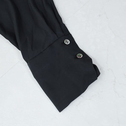 MIDIUMISOLID [ミディウミソリッド] relax cupro shirt [3-132218] リラックスキュプラシャツ [2025AW]